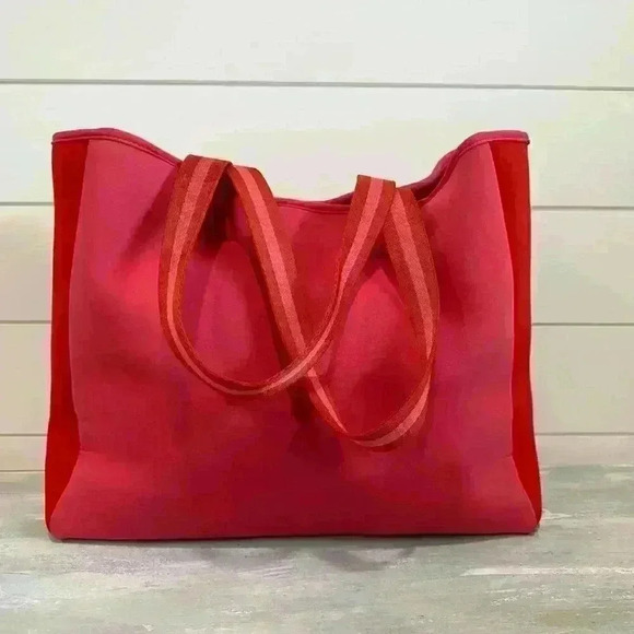 SummerSalt Neoprine Beach Tote in Pink/Red - Picture 2 of 7